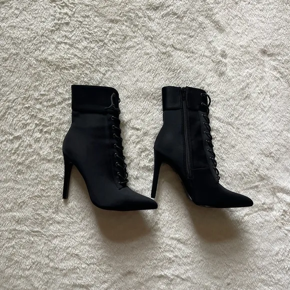 black heel boots