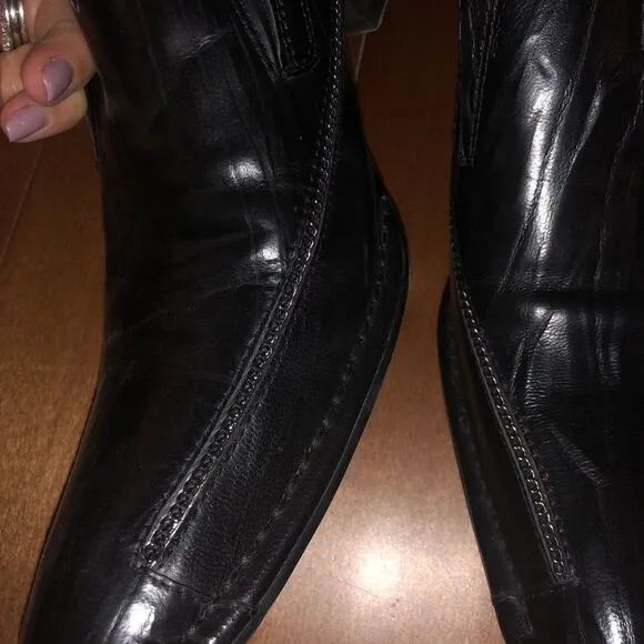 Black chain shoes