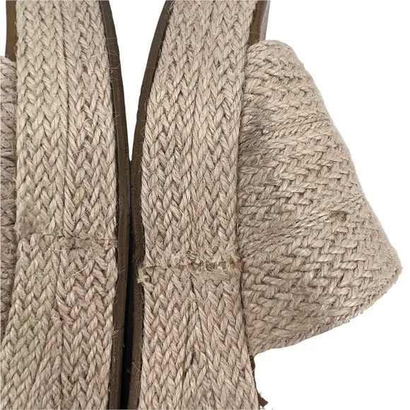 Blowfish Tan Platform Espadrille Slide Sandals Size 7 1/2 Women’s