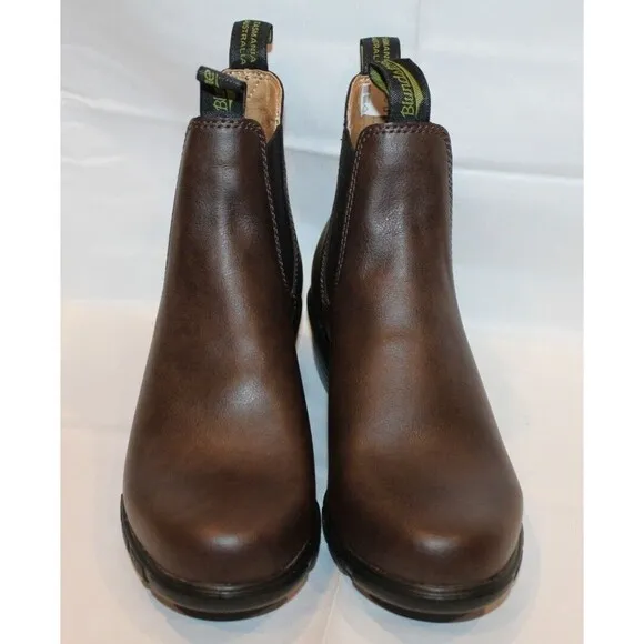 Blundstone 2232 Low Heel Short Chelsea‎ Boots Women's Brown Vegan Leather NIB
