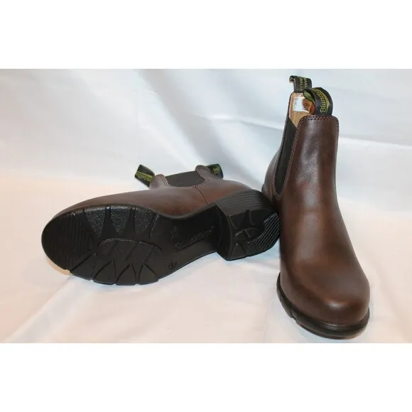 Blundstone 2232 Low Heel Short Chelsea‎ Boots Women's Brown Vegan Leather NIB