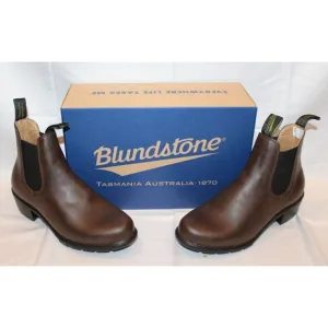 Blundstone 2232 Low Heel Short Chelsea‎ Boots Women's Brown Vegan Leather NIB