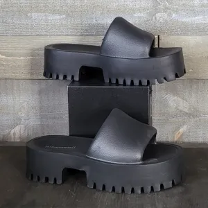 BNIB Jeffrey Campbell Summertime Jellies Platform Slide Sandals