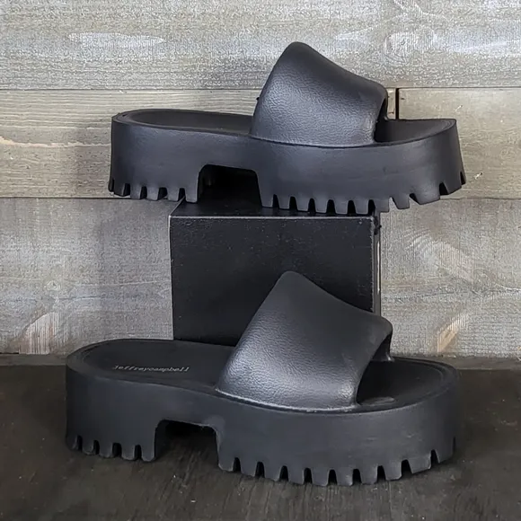 BNIB Jeffrey Campbell Summertime Jellies Platform Slide Sandals