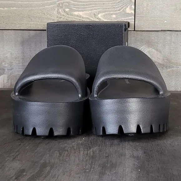 BNIB Jeffrey Campbell Summertime Jellies Platform Slide Sandals