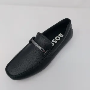 Bnib Men's Hugo Boss Black Noel Mocc Loafers Size 8 US