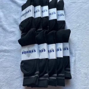 Bombas Socks Bundle x 10 pairs Large Half Calf style - Black UNISEX MENS NEW NWT