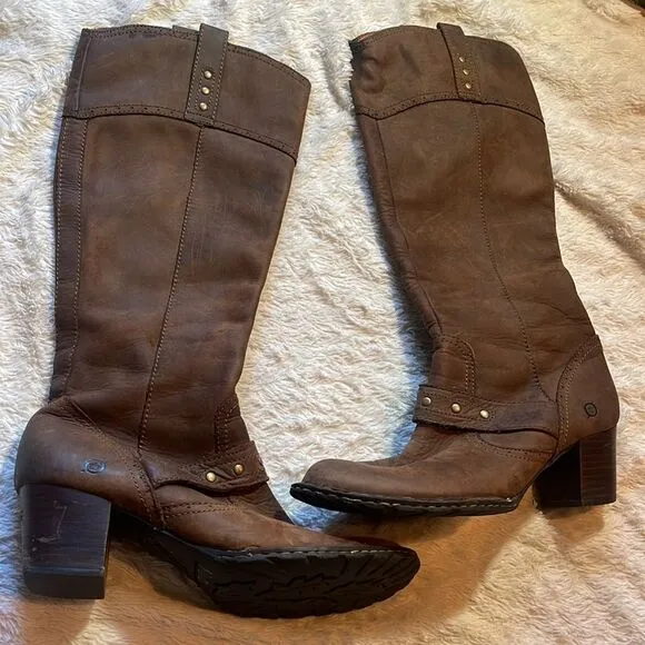 Born leather boots, size 9M