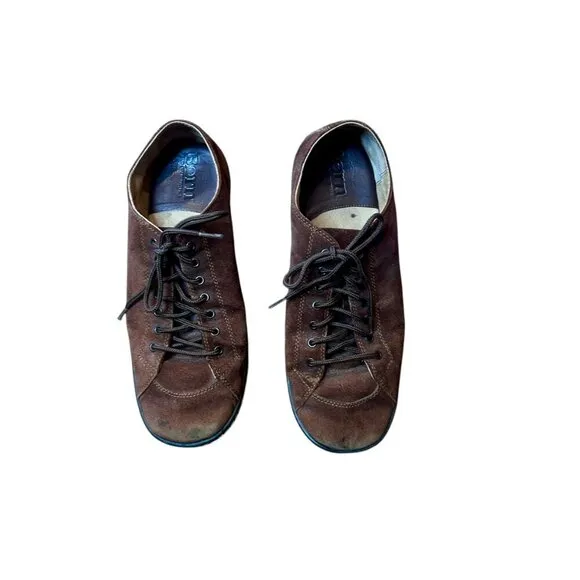 Born Men's Brown Suede Lace Up Casual Shoes Size 12