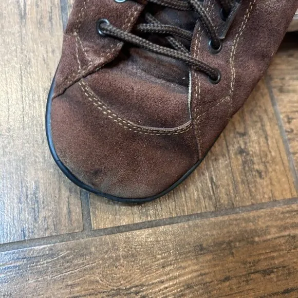 Born Men's Brown Suede Lace Up Casual Shoes Size 12