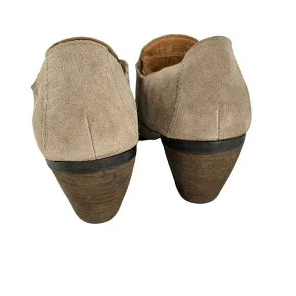 Born Taupe Suede Fredrika Low Cut Ankle Boots