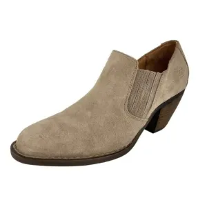 Born Taupe Suede Fredrika Low Cut Ankle Boots