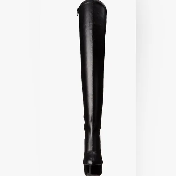 Boss Style 🕶️💰🖤Thigh high heel boots elastic stretch with faux leather