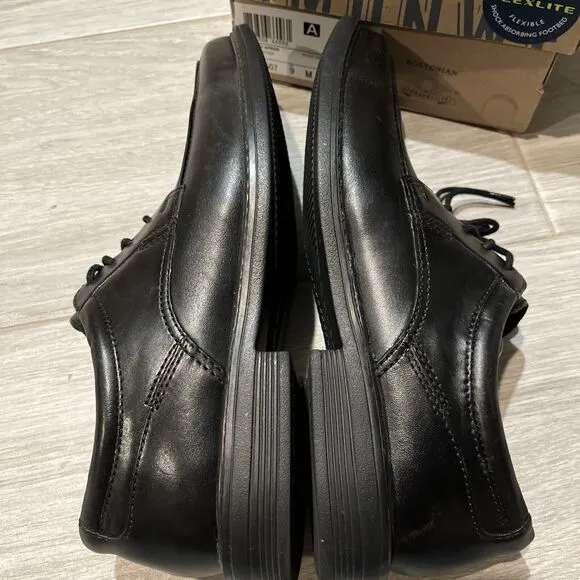 Bostonian Ipswich Apron Black Dress Shoes Men's 9 M Leather Lace Up 3507