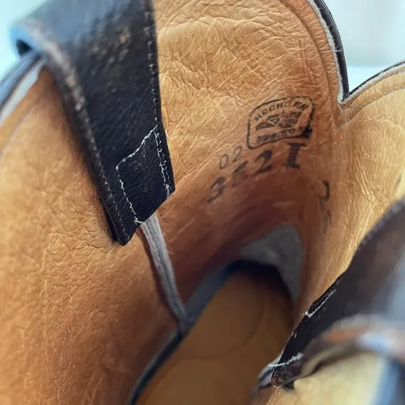 Bota Vaquera Cafe, &quot;El General&quot; Leather Cowboy Boots, T-26, #3502-C