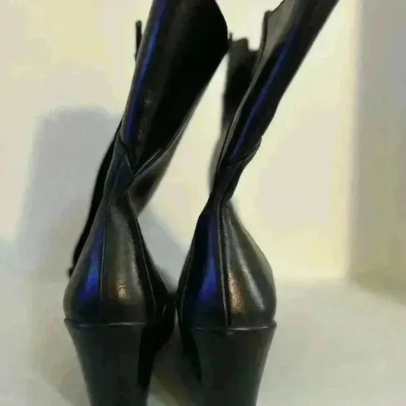Brand new Noat Leather Wedge Heel Boots NWOT