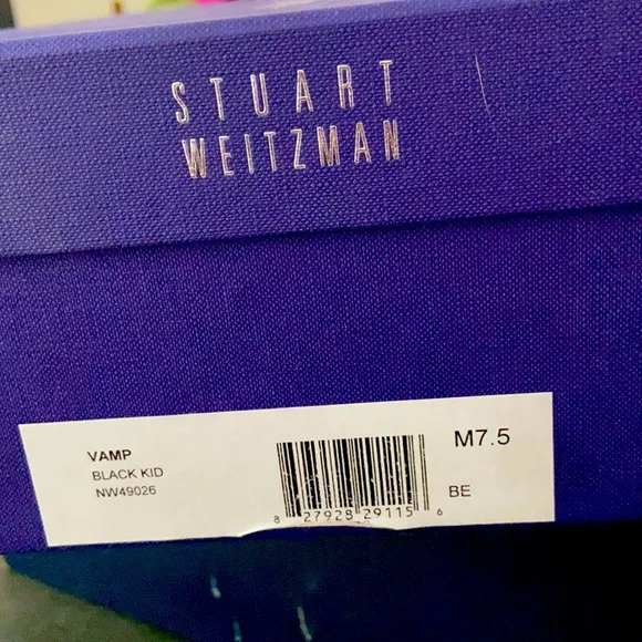 BRAND NEW Stuart Weitzman Black Kid Vamp platform peep toe two toned pumps