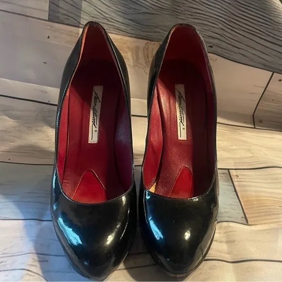 Brian Atwood Patent Leather Pump Stiletto Heels EU Sz (39) US Woman’s Sz 8 EUC
