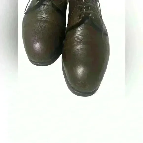 Brooks Brothers &quot;Commando&quot; Men 13 Brown Pebble Grain Leather Dress Shoe Oxford