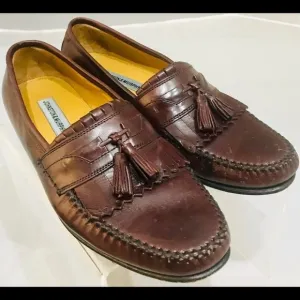 Brown Johnston &amp; Murphy men Loafers Sz 10m