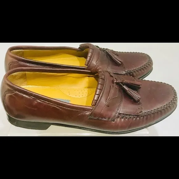 Brown Johnston &amp; Murphy men Loafers Sz 10m