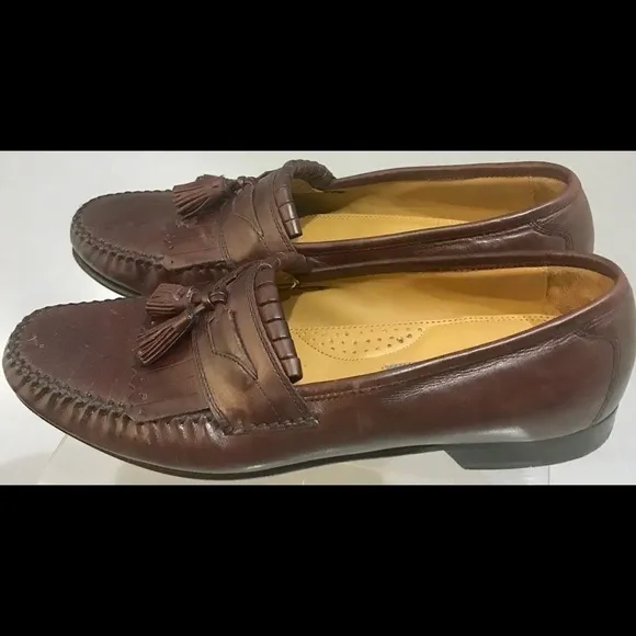 Brown Johnston &amp; Murphy men Loafers Sz 10m