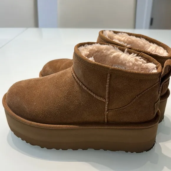 Brown Suede Platform Uggs