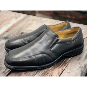 Bruno Magli ASHTON Black Leather Driving Loafers Mens Size 9 Shoes Fast Ship