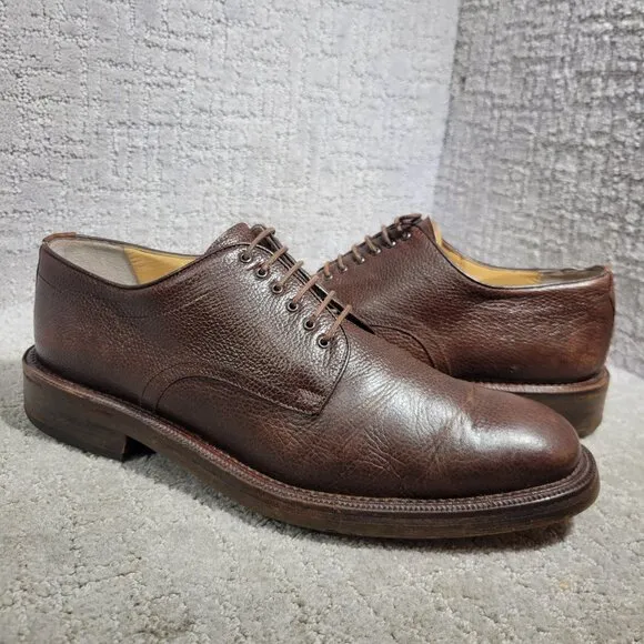 Bruno Magli Edgar Men’s Size 10M US Brown Leather Dress Oxford Shoes 86210