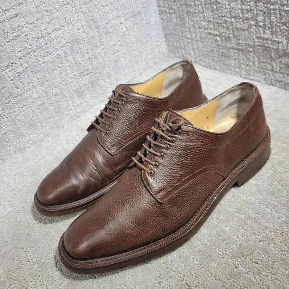 Bruno Magli Edgar Men’s Size 10M US Brown Leather Dress Oxford Shoes 86210