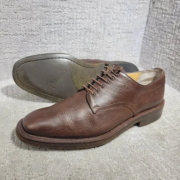 Bruno Magli Edgar Men’s Size 10M US Brown Leather Dress Oxford Shoes 86210