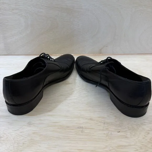 Bruno Magli Maioco Cap Toe Oxford Leather Dress Shoes Mens Size 10 Black F001 -7