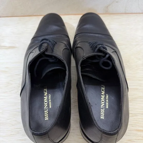 Bruno Magli Maioco Cap Toe Oxford Leather Dress Shoes Mens Size 10 Black F001 -7