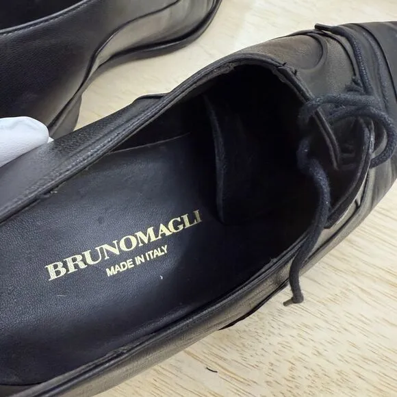 Bruno Magli Maioco Cap Toe Oxford Leather Dress Shoes Mens Size 10 Black F001 -7