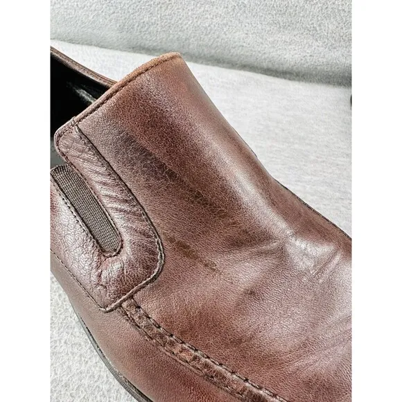BRUNO MAGLI - Men Dress Shoes Size 10.5 M Brown Leather HAND MADE IN ITALY   B15