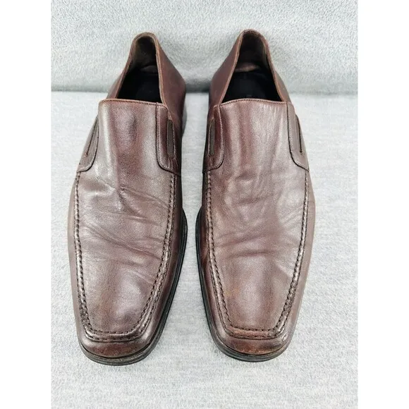 BRUNO MAGLI - Men Dress Shoes Size 10.5 M Brown Leather HAND MADE IN ITALY   B15