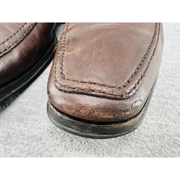 BRUNO MAGLI - Men Dress Shoes Size 10.5 M Brown Leather HAND MADE IN ITALY   B15