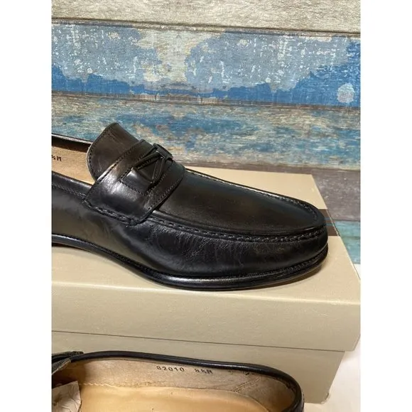Bruno Magli Men’s Desi 82010 sz 8.5 M Dress Shoes Black Leather Made In Italy