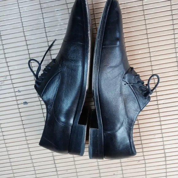 BRUNO MAGLI Mens Dress Shoes Soft Black Leather Italian Cap Toe Oxfords Sz 9.5M.