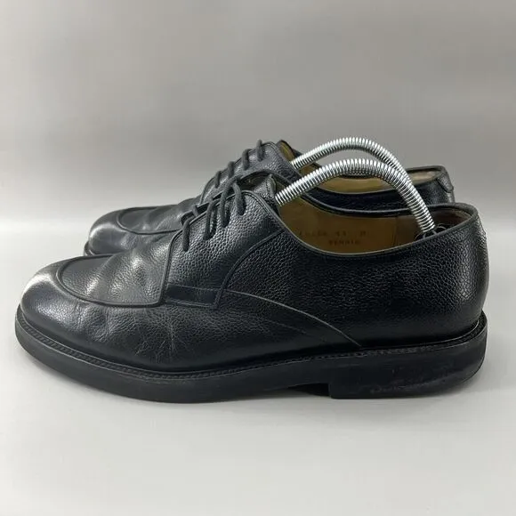 Bruno Magli Men Size 11 Shoes Black Leather Split Toe Oxford Made In Bologna