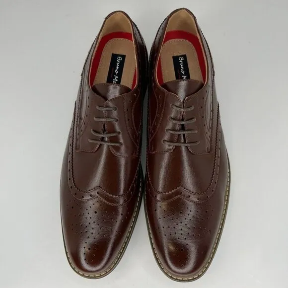 Bruno Marc Mens  Italy Prince Brown Oxford Lace Wingtip Size 13 Dress Shoes