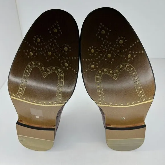 Bruno Marc Mens  Italy Prince Brown Oxford Lace Wingtip Size 13 Dress Shoes