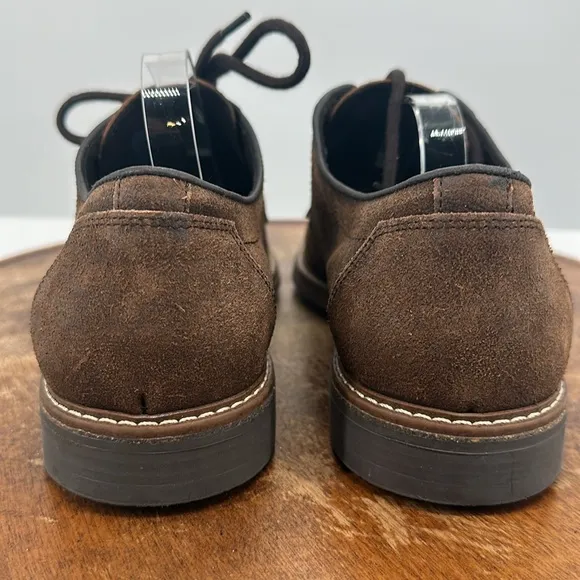 Brunomagli Shoes Mens 7 M Brown Leather Nubuck Lace Up Oxford Loafer Dress