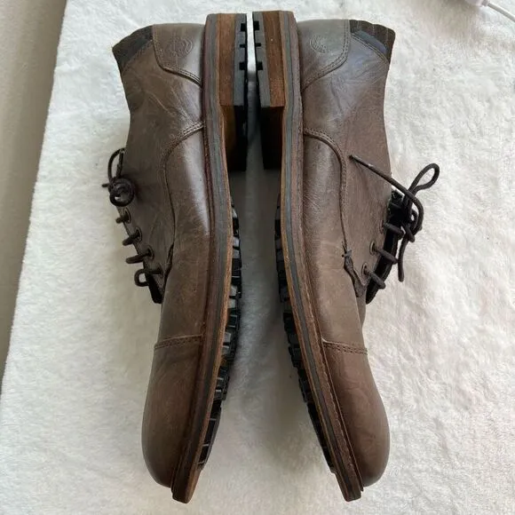 Bullboxer Brown Lace Up Mens Dress Derby Shoes 44