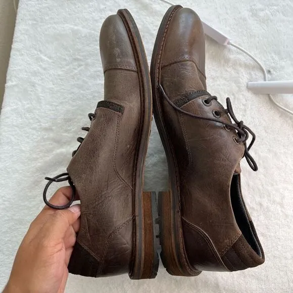 Bullboxer Brown Lace Up Mens Dress Derby Shoes 44