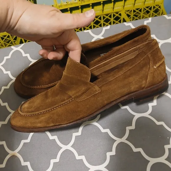 BULLOCK &amp; JONES Brown Suede Loafers SZ.10
