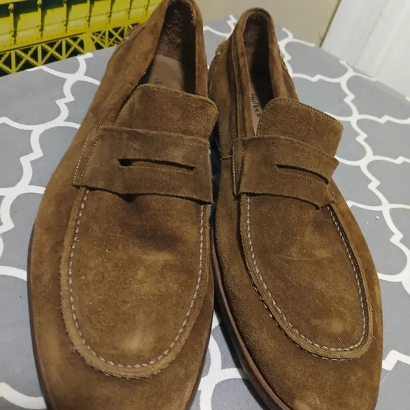BULLOCK &amp; JONES Brown Suede Loafers SZ.10