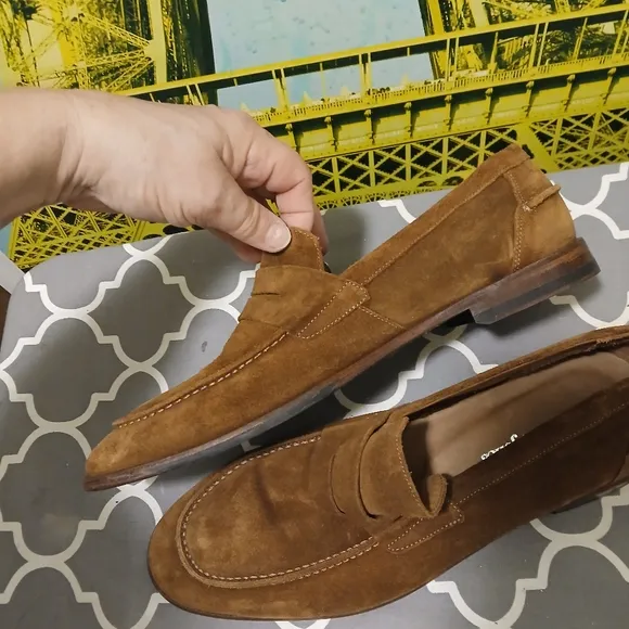 BULLOCK &amp; JONES Brown Suede Loafers SZ.10