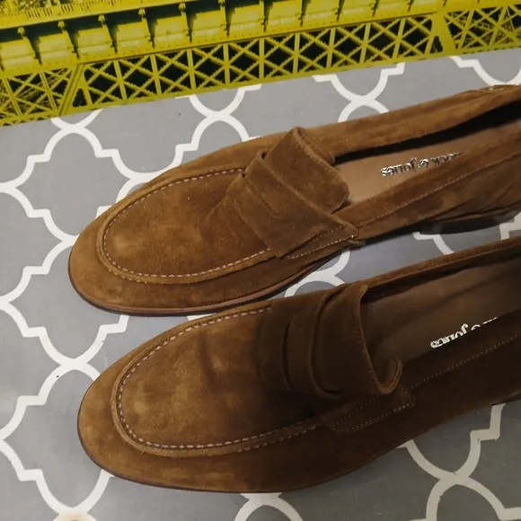 BULLOCK &amp; JONES Brown Suede Loafers SZ.10