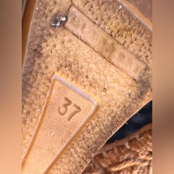 Burberry Beige Check Espadrille Wedge Sandals